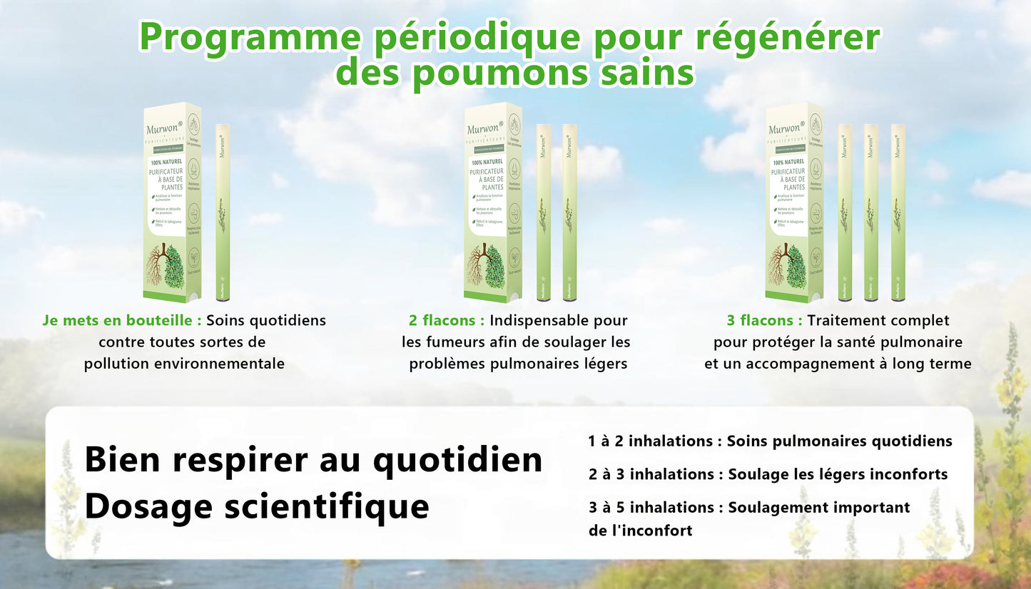 Diffuseur 𝑴𝒖𝑟𝑤𝗈𝗇® à base de plantes Mullein pour le nettoyage des poumons (🫁 Toux, pharyngite, essoufflement, expectorations, nez bouché, bronchite, symptômes allergiques, inconfort pulmonaire)💖