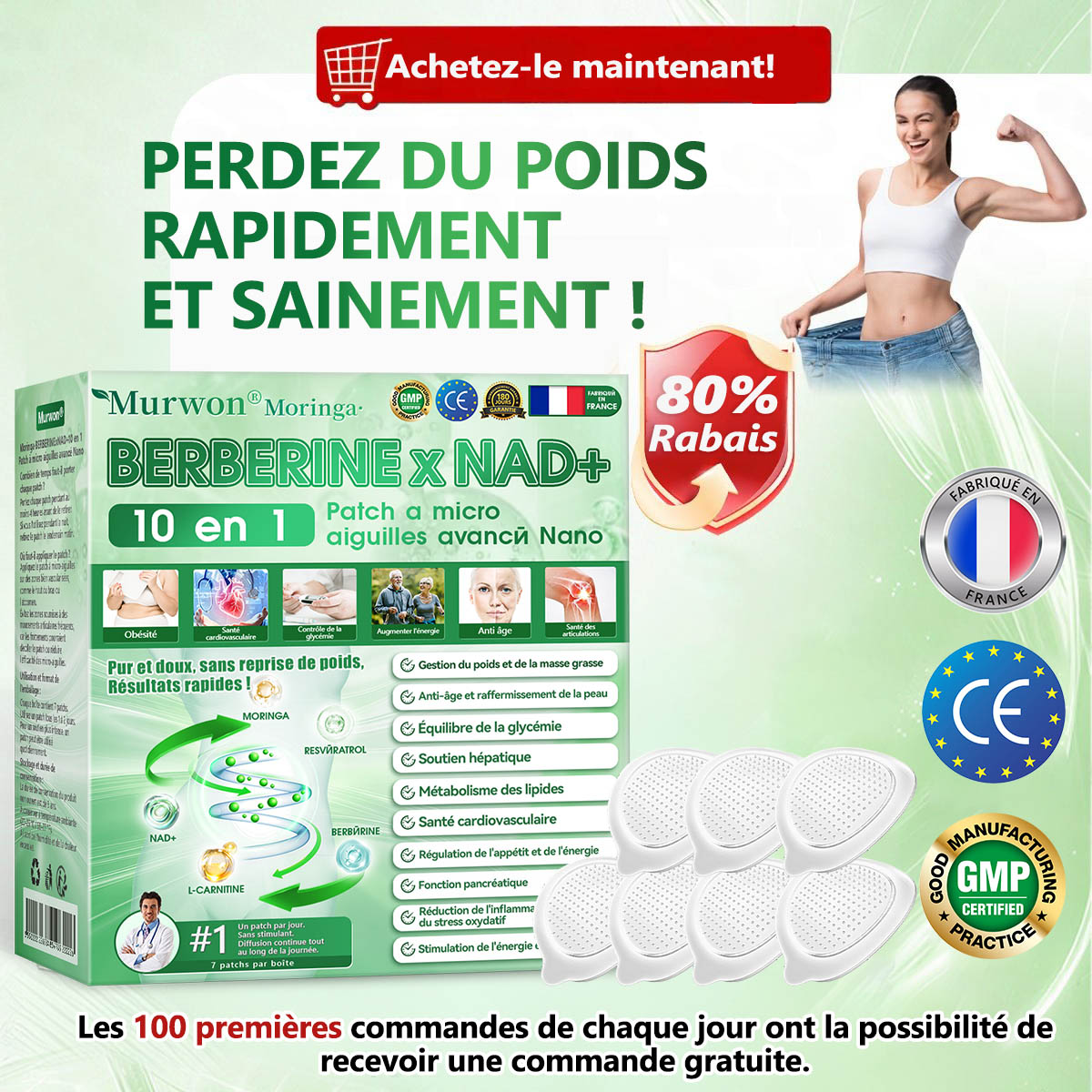 30 % de réduction | 𝑴𝒖𝒓won® 𝑴𝒐𝒓𝒊𝒏𝒈𝒂 & 𝑩𝒆𝒓𝒃é𝒓𝒊𝒏𝒆 10-𝒆𝒏-1 𝑷𝒂𝒕𝒄𝒉 𝑨𝒗𝒂𝒏𝒄é 𝒅𝒆 𝑴𝒊𝒄𝒓𝒐𝒏𝒆𝒆𝒅𝒍𝒆𝒔 𝑵𝒂𝒏𝒐 (𝐔𝐧𝐞 𝐚𝐩𝐩𝐥𝐢𝐜𝐚𝐭𝐢𝐨𝐧 𝐩𝐚𝐫 𝐣𝐨𝐮𝐫, 𝐜𝐡𝐚𝐧𝐠𝐞𝐦𝐞𝐧𝐭𝐬 𝐯𝐢𝐬𝐢𝐛𝐥𝐞𝐬 𝐞𝐧 𝟕 𝐣𝐨𝐮𝐫𝐬) 𝐎𝐛é𝐬𝐢𝐭é · 𝐃𝐢𝐚𝐛è𝐭𝐞 · 𝐀𝐩𝐧é𝐞 𝐝𝐮 𝐬𝐨𝐦𝐦𝐞𝐢𝐥 · 𝐏𝐫𝐨𝐛𝐥è𝐦𝐞𝐬 𝐚𝐫𝐭𝐢𝐜𝐮𝐥𝐚𝐢𝐫𝐞𝐬